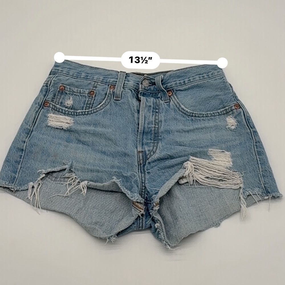 Levi 501 Denim Shorts - Picture 2 of 8